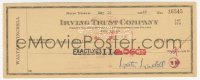 4p0269 WALTER WINCHELL canceled check 1948 he paid $11.06 to a woman named Gladys Skillings!