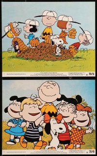 4r0862 BOY NAMED CHARLIE BROWN 2 8x10 mini LCs 1970 baseball, Snoopy & Peanuts gang by Charles Schulz!