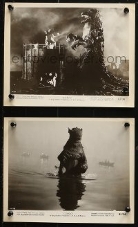 4r1439 GORGO 2 8x10 stills 1961 images of kaiju battling rubbery giant monster terrorizing city!