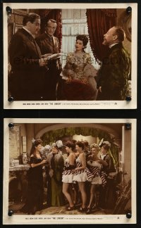 4r0830 LODGER 2 color 8x10 stills 1943 Laird Cregar as Jack the Ripper, Merle Oberon, George Sanders!