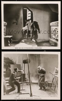 4r1484 SON OF FRANKENSTEIN/BRIDE OF FRANKENSTEIN 2 8x10 stills 1948 images of Lugosi & Karloff!