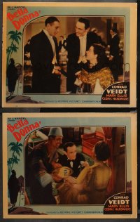 4r0655 BELLA DONNA 2 LCs 1934 Conrad Veidt, Ellis, Hardwicke, from famous Robert Hitchens classic!