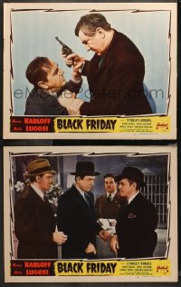 4r0657 BLACK FRIDAY 2 LCs R1947 both with images of Bela Lugosi, one in death struggle with Ridges!