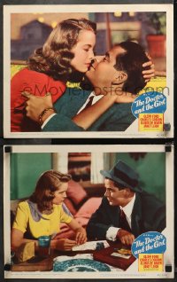 4r0683 DOCTOR & THE GIRL 2 LCs 1949 romantic images of Glenn Ford and sexy Janet Leigh!