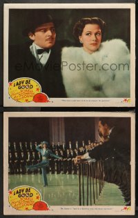 4r0730 LADY BE GOOD 2 LCs 1941 Queen o' Taps Eleanor Powell performing with many men & close-up