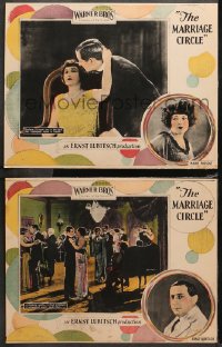 4r0736 MARRIAGE CIRCLE signed 2 LCs 1924 by Florence Vidor, directed by Ernst Lubitsch!