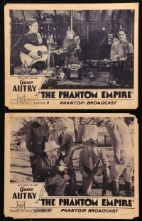 4r0749 PHANTOM EMPIRE 2 chapter 4 LCs 1935 Gene Autry fighting, Beneath the Earth, cool sci-fi serial!