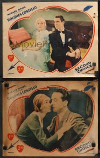 4r0760 SECOND CHOICE 2 LCs 1930 Costello is jealous of Chester Morris & Edna Murphy, ultra rare!