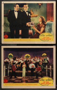 4r0789 YOU WERE NEVER LOVELIER 2 LCs 1942 great images of sexy Rita Hayworth and Fred Astaire, band!