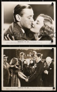4r1234 BREAKFAST FOR TWO 5 8x10 stills 1937 great images of Barbara Stanwyck & Herbert Marshall!
