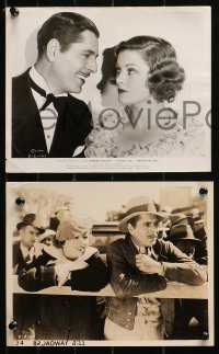 4r1339 BROADWAY BILL 3 8x10 stills 1934 Frank Capra, Warner Baxter, pretty Myrna Loy, gambling!