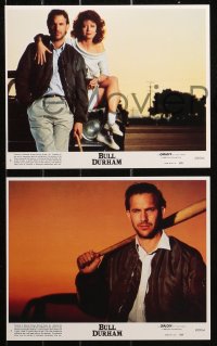 4r0838 BULL DURHAM 8 8x10 mini LCs 1988 images of baseball player Kevin Costner & sexy Susan Sarandon
