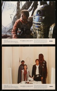 4r0842 EMPIRE STRIKES BACK 8 8x10 mini LCs 1980 George Lucas classic, cool images w/slugs!