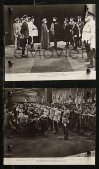 4r1247 GREAT DICTATOR 5 7.75x9.5 stills 1940 great images of Charlie Chaplin as Hitler-like Hynkel!