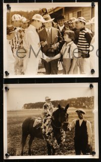 4r1124 JOHNNY GET YOUR HAIR CUT 8 8x10 stills 1927 can't call Coogan a Sissie now, horse racing!