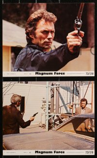4r0859 MAGNUM FORCE 5 8x10 mini LCs 1973 images of Clint Eastwood as Dirty Harry!