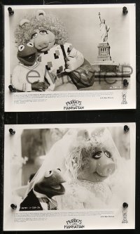4r1309 MUPPETS TAKE MANHATTAN 4 8x10 stills 1984 Jim Henson & Frank Oz, Miss Piggy & Kermit!