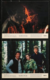4r0851 RETURN OF THE JEDI 8 8x10 mini LCs 1983 George Lucas classic, cool images w/slugs!