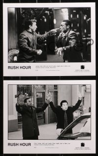4r1050 RUSH HOUR 11 8x10 stills 1998 cool images of unlikely duo Jackie Chan & Chris Tucker!