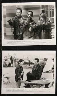 4r1171 TERMINATOR 2 7 8x10 stills 1991 Arnold Schwarzenegger, Edward Furlong, James Cameron candid!