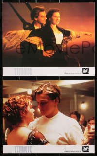 4r0811 TITANIC 8 color 8x10 stills 1997 Leonardo DiCaprio & Winslet, Paxton, Stuart, Cameron!