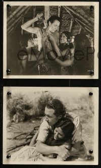 4r1322 WHITE SHADOWS IN THE SOUTH SEAS 4 8x10 stills 1928 great images of Raquel Torres & Blue!