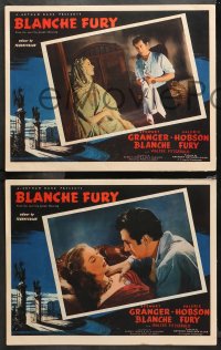 4r0045 BLANCHE FURY 8 English LCs 1948 great images of Stewart Granger & pretty Valerie Hobson!