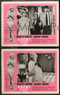 4r0024 AGENT 38-24-36 8 LCs 1965 sexy Brigitte Bardot, Anthony Perkins, A Ravishing Idiot!!