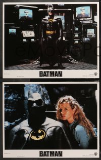 4r0034 BATMAN 8 LCs 1989 Michael Keaton, Kim Basinger, Jack Nicholson, directed by Tim Burton!