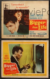 4r0040 BIGGER THAN LIFE 8 LCs 1956 drug addict James Mason, Barbara Rush, Walter Matthau!