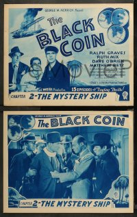 4r0042 BLACK COIN 8 chapter 2 LCs 1936 Ralph Graves serial, Ruth Mix, The Mystery Ship!