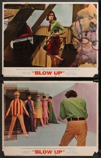 4r0570 BLOW-UP 3 LCs 1967 Michelangelo Antonioni, David Hemmings, Vanessa Redgrave!