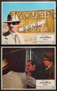 4r0069 CHINATOWN 8 LCs 1974 great images of Jack Nicholson in Roman Polanski film noir classic!