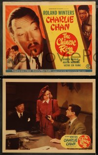 4r0070 CHINESE RING 8 LCs 1948 Asian detective Roland Winters, Mantan & Sen Yung!