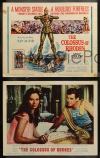 4r0072 COLOSSUS OF RHODES 8 LCs 1961 Sergio Leone's Il colosso di Rodi, Lea Massari, Rory Calhoun!