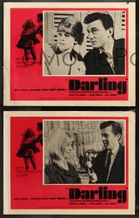 4r0377 DARLING 7 LCs 1965 sexy Julie Christie with Laurence Harvey & Dirk Bogarde, John Schlesinger!