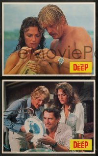 4r0378 DEEP 7 LCs 1977 Jacqueline Bisset & Nick Nolte with find treasure in the ocean, Peter Yates!