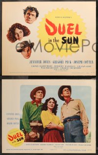 4r0103 DUEL IN THE SUN 8 LCs 1947 great images of Gish, Jennifer Jones, Gregory Peck, Joseph Cotten!