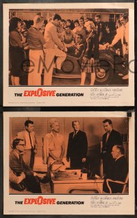 4r0112 EXPLOSIVE GENERATION 8 LCs 1961 Patricia McCormack, 1 w/young William Shatner in sports car!