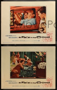 4r0519 FACE IN THE CROWD 4 LCs 1957 power-hungry preacher Andy Griffith, Patricia Neal, Elia Kazan!