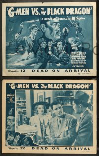 4r0132 G-MEN VS. THE BLACK DRAGON 8 chapter 12 LCs 1943 Rod Cameron, Dead on Arrival, ultra rare!