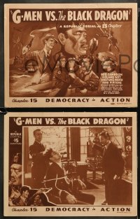 4r0133 G-MEN VS. THE BLACK DRAGON 8 chapter 15 LCs 1943 Democracy in Action, complete chapter set!