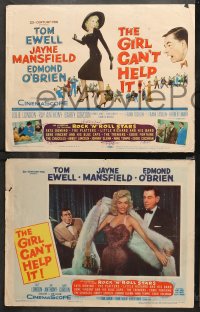 4r0139 GIRL CAN'T HELP IT 8 LCs 1956 great images of sexy Jayne Mansfield & Ewell, rare complete set!