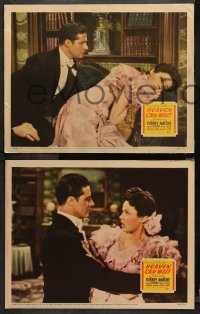 4r0586 HEAVEN CAN WAIT 3 LCs 1943 close-up of Ameche, Gene Tierney, Ernst Lubitsch