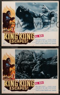 4r0532 KING KONG ESCAPES 4 LCs 1968 Ishiro Honda's Kingukongu no Gyakushu, cool monster images!