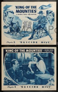 4r0179 KING OF THE MOUNTIES 8 chapter 5 LCs 1942 two signed by Anthony Warde, Suicide Dive!