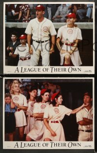 4r0186 LEAGUE OF THEIR OWN 8 LCs 1992 Tom Hanks, Madonna, Rosie O'Donnell, women's baseball