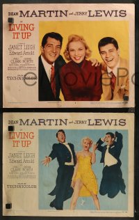 4r0535 LIVING IT UP 4 LCs 1954 sexy Janet Leigh, Sheree North, wacky Dean Martin & Jerry Lewis!