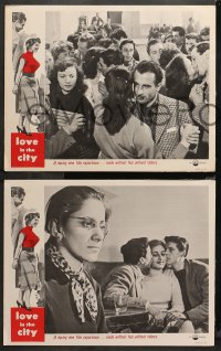 4r0601 LOVE IN THE CITY 3 LCs 1955 Michelangelo Antonioni & Federico Fellini's L'Amore in Citta!