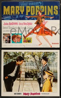 4r0204 MARY POPPINS 8 LCs R1973 Julie Andrews & Dick Van Dyke in Walt Disney's musical classic!